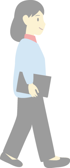 歩くイラスト