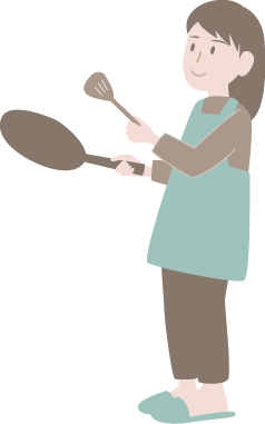料理するイラスト